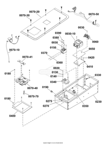 Control Panel Group Diagram and Parts List for 076180-04  Briggs and Stratton Generator